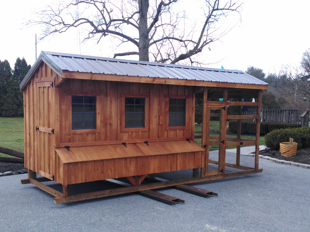 6x10 with a 6ft run Chicken Coop for sale