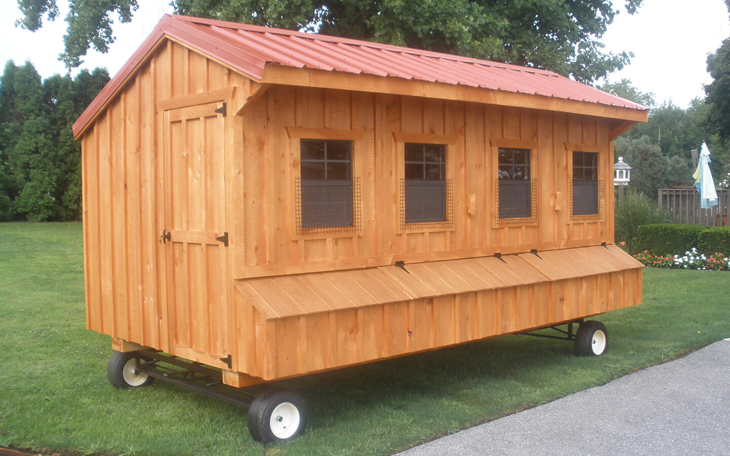 6x13 Chicken Coop w/ Wheels for sale